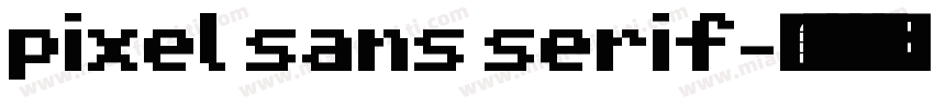 pixel sans serif字体转换